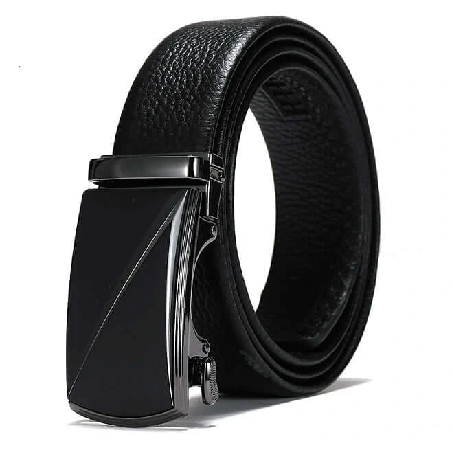 Men Western Leather Sliding Belt