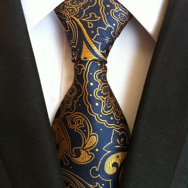 High Density Paisley Cashew Flower Polyester Men Suit Tie - Beltbuy Store