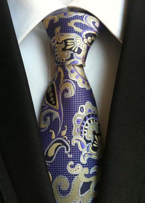 High Density Paisley Cashew Flower Polyester Men Suit Tie - Beltbuy Store