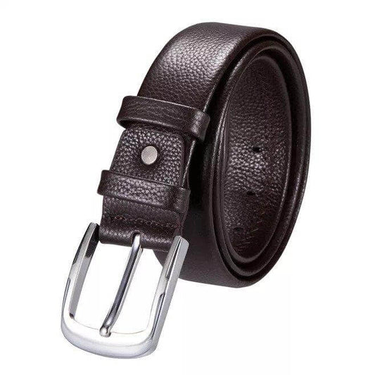 Men Geniune Leather Belt With Pin Buckle For Your Casual Occasion - Beltbuy Store