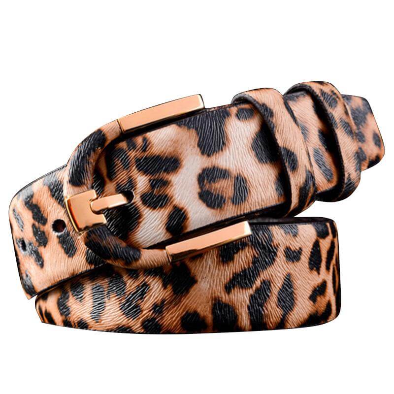 Men Leopard Dress Belt - Beltbuy Store