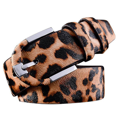 Men Leopard Dress Belt - Beltbuy Store