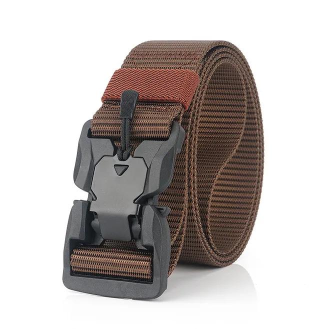 Men Tactical Belt Web Belt Heavy-Duty Quick-Release Metal Buckle Military Use - Beltbuy Store