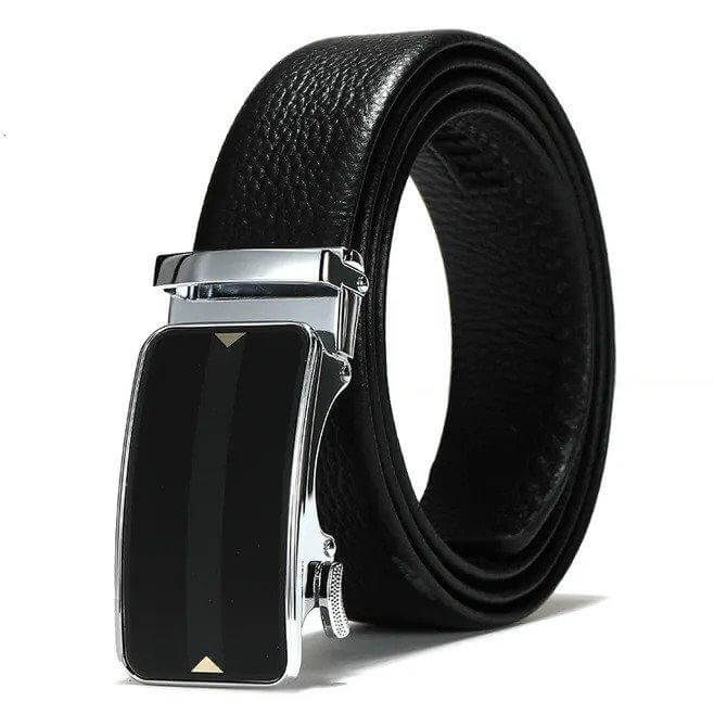 Mens Designer Leather Slide Belt