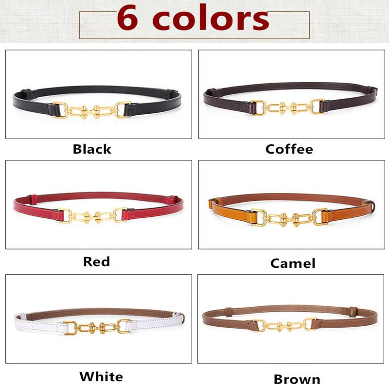 Women Skinny Leather Waist Belt For Dress Adjustable Thin Waist Belt for Lady - Beltbuy Store