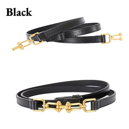 Women Skinny Leather Waist Belt For Dress Adjustable Thin Waist Belt for Lady - Beltbuy Store